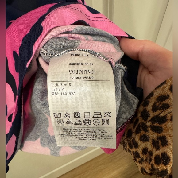 Valentino Camo Print T-shirt - Picture 5 of 6